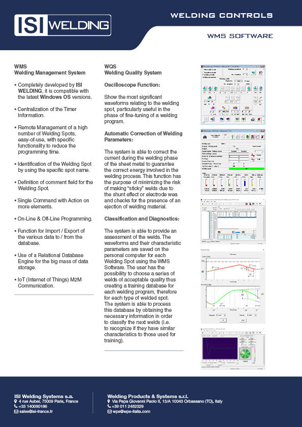 WMS Welding Management System